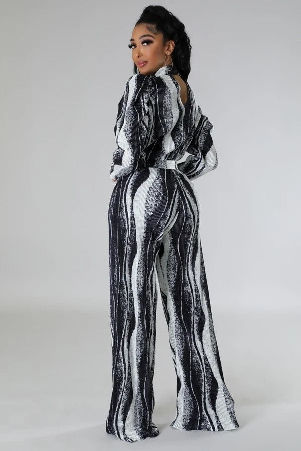 Women's Non-stretch Two-piece Set