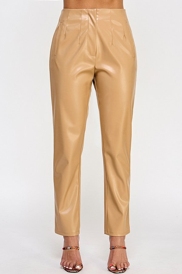 Women's Vegan Leather Pants