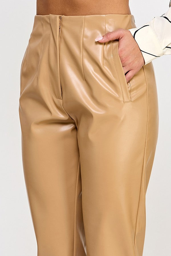 Women's Vegan Leather Pants