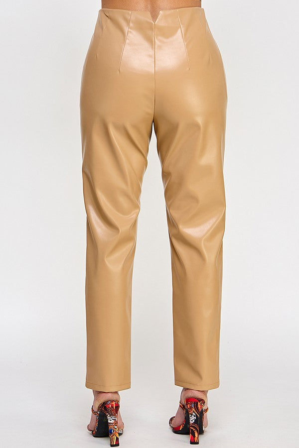 Women's Vegan Leather Pants