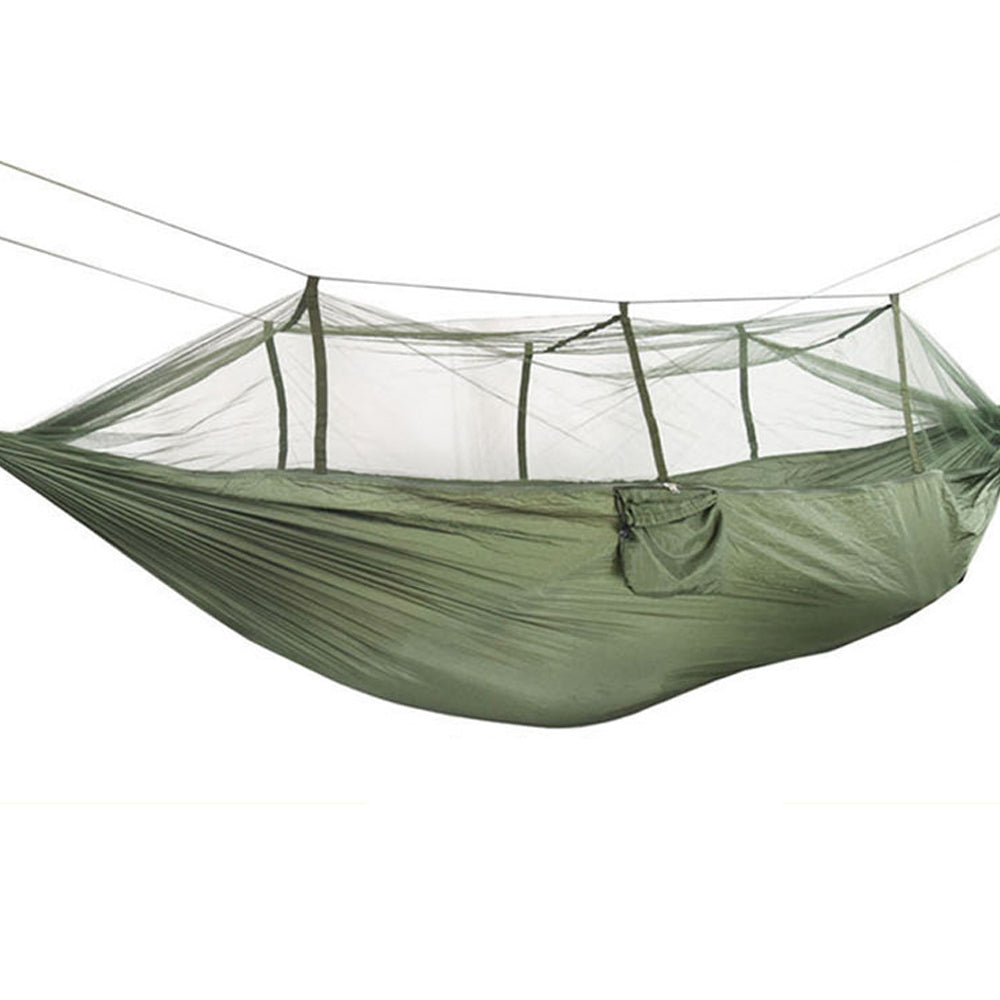 260x140cm Two Person Mosquito Hammock Camping Garden Sleeping Hanging Bed With Carabiners Storage Bag