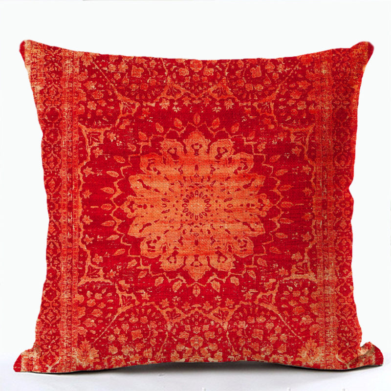 Bohemian Print Pillowcase Ethnic Style Pillows