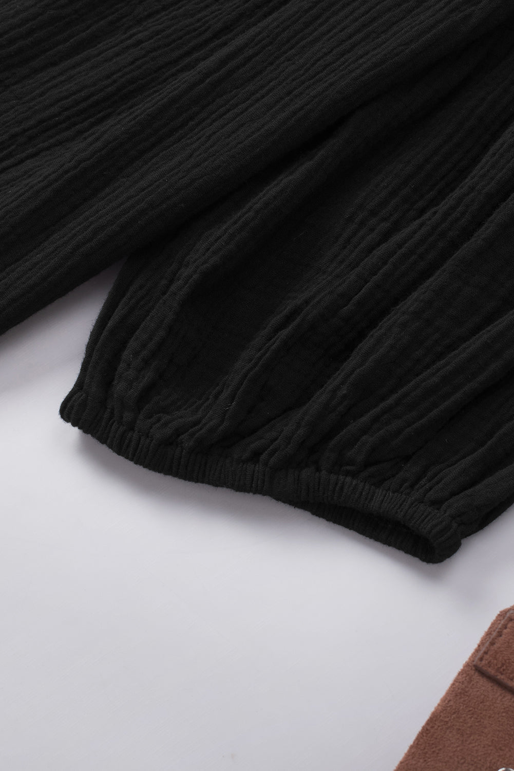 Women's Dropped Shoulder V-Neck Blouse