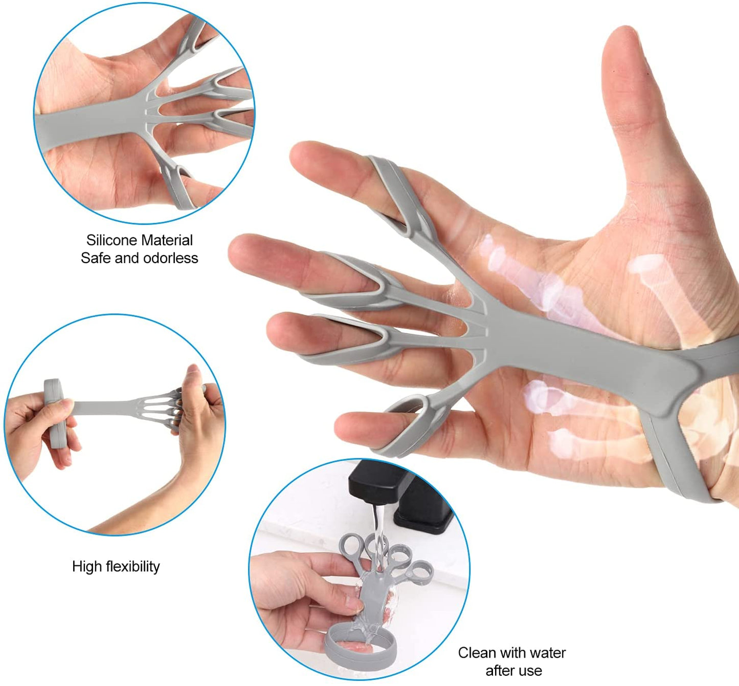 Finger Exercise Silicon Arthritis Hand Grip Rehabilitation