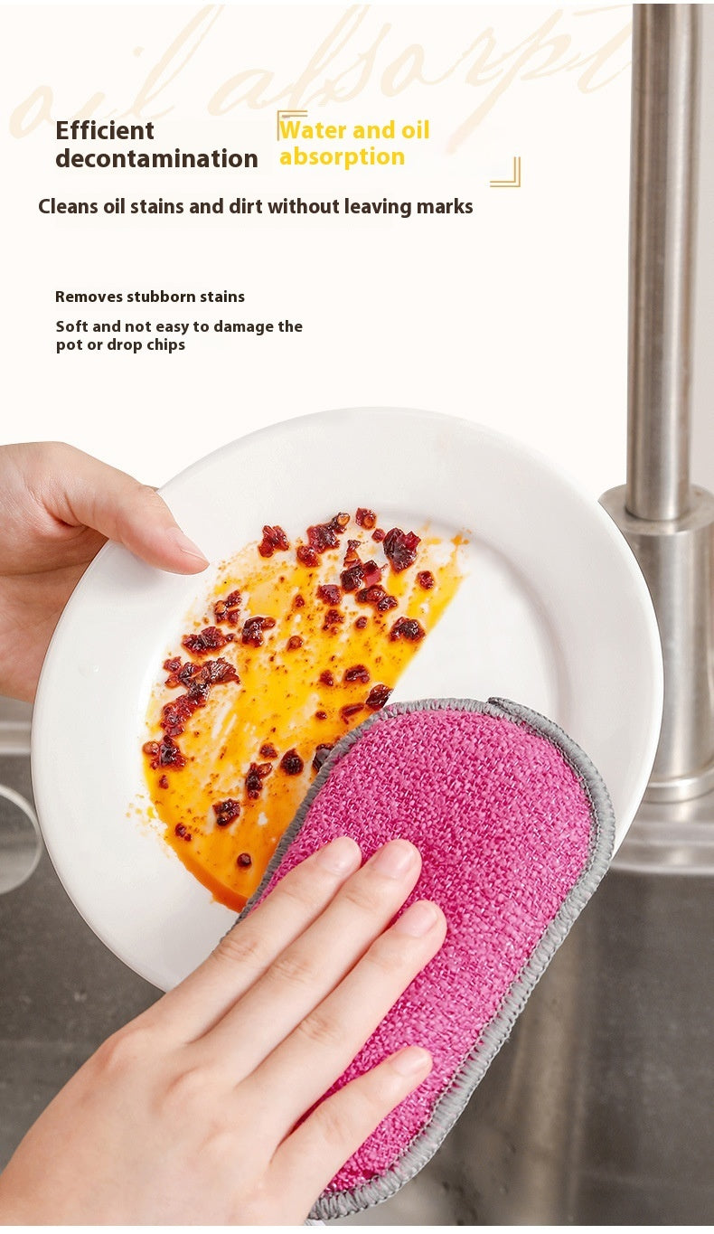 Microfiber Thick Household Kitchen Dishwashing Spong Mop