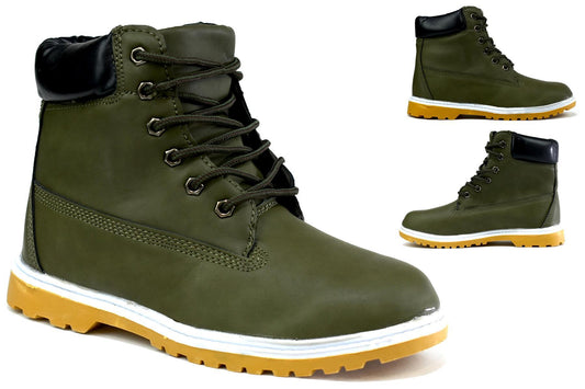 Boys's Builder's Boot Olive