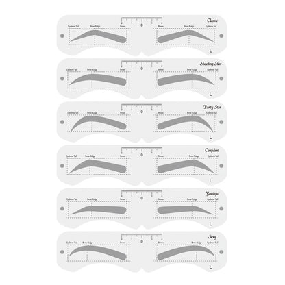 Reusable Eyebrow Mold With Elastic Band Multifunctional DIY Eyebrow Makeup Tool Suitable For Beginner
