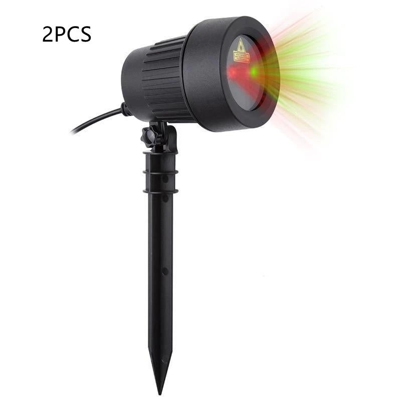 2 Piece LED Outdoor Indoor Ground Laser Christmas Light's Display