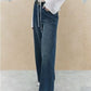 Wide Leg Straight Jeans Women Autumn Winter Loose High Waist All