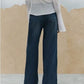 Wide Leg Straight Jeans Women Autumn Winter Loose High Waist All