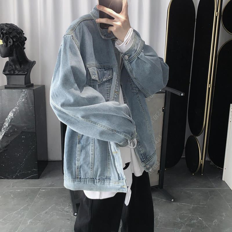 Men's Vintage Wash Blue Denim Jacket