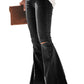 Women's  Flare Jeans Elastic Waist Bell Bottom Raw Hem Denim