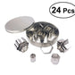 Stainless Steel 24-Piece Biscuit Mold Kitchen Tool
