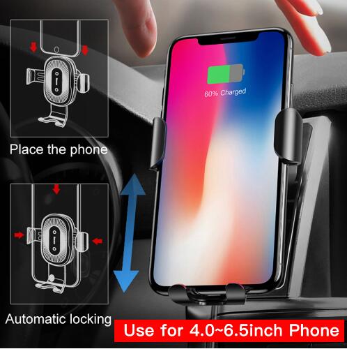 Gravity Bracket Wireless Two-in-one Car Charger