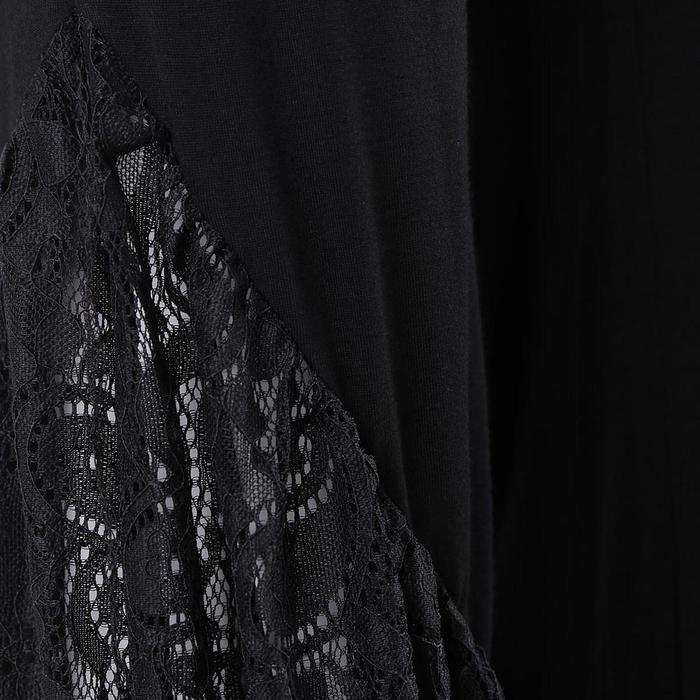 Women's Lace Flare Pants Patchwork Slim Trousers