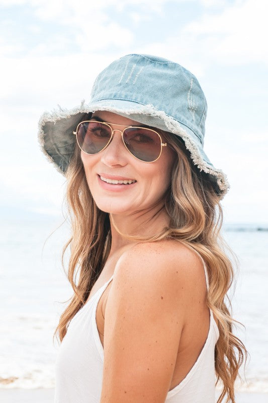 Women's Denim Bucket Hat