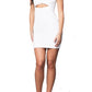JUNIORS PEEKABOO DRESS