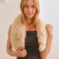 Faux Fur Short Collar Scarf