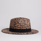 LEOPARD PRINT GATSBY STYLE FEDORA