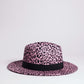 LEOPARD PRINT GATSBY STYLE FEDORA