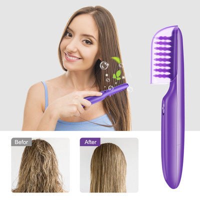 Wet or Dry Use Curly Electric Detangling and Scalp Massage Brush