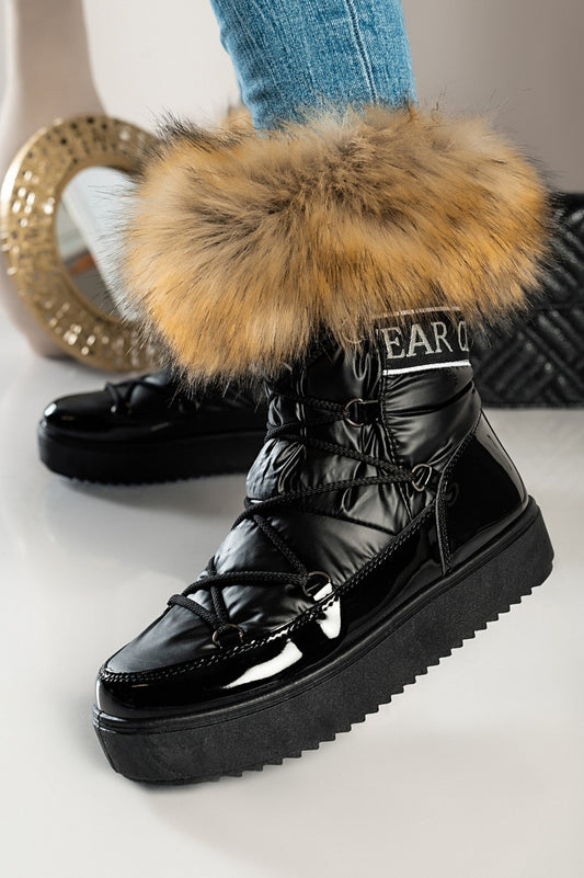 Women's Sutera Faux Fur Ankle Boots Black