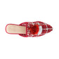 London Rag MARIANA WOVEN FLAT MULES WITH TASSELS