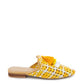 London Rag MARIANA WOVEN FLAT MULES WITH TASSELS