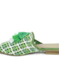 London Rag MARIANA WOVEN FLAT MULES WITH TASSELS