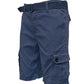 Weiv Mens Belted Cargo Shorts with Belt