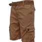 Weiv Mens Belted Cargo Shorts with Belt