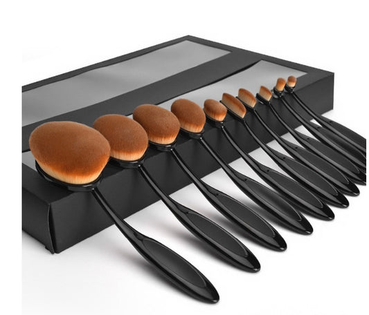 High Quality Cosmetic Brush Set With 10 Toothbrushes