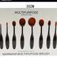 High Quality Cosmetic Brush Set With 10 Toothbrushes