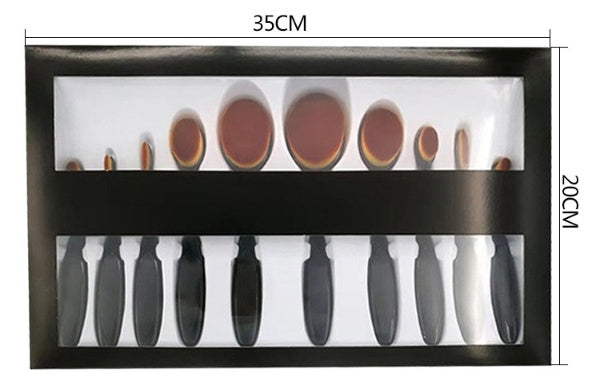 High Quality Cosmetic Brush Set With 10 Toothbrushes