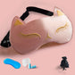 Silk Eye Mask Sleep Shading Breathable Women And Men Sleep Relief Cats Ice Compress Ice Bag Eye Mask