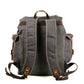 Unisex Multi Pocket Canvas Bag Travel Backpack