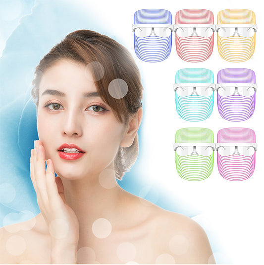 7 Color LED Mask Red Light Therapy Skin Rejuvenation Massager Beauty Home Skin Whitening Anti Aging Spa Device