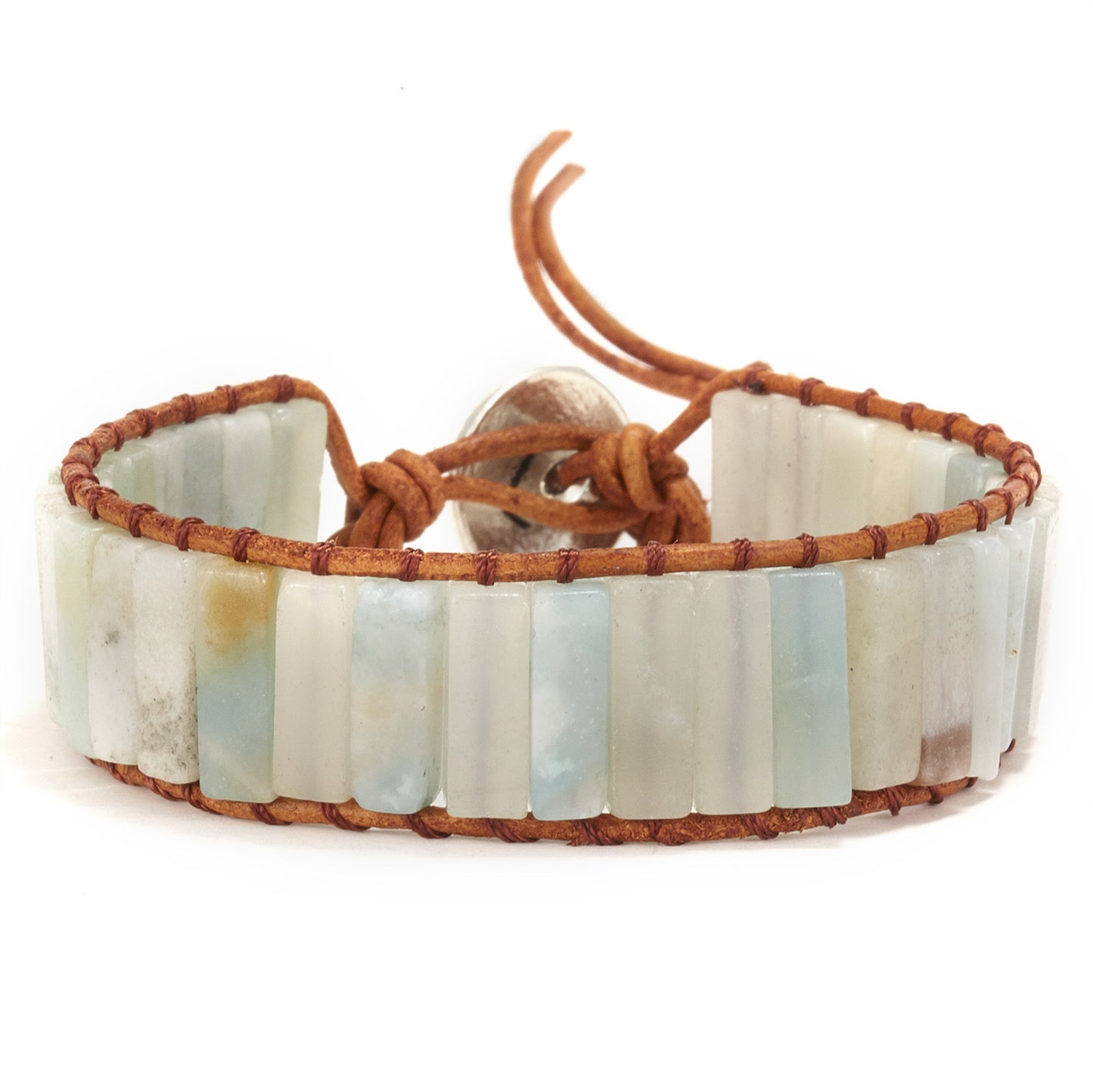 Natural Stone Seven Chakra Hand-woven Slipknot Bracelet
