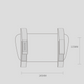 Lumbar stool accessories pressure relief pad
