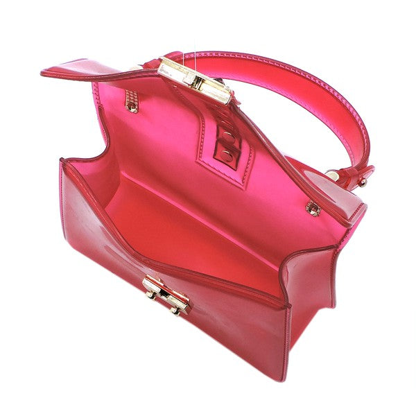 Women's Multi Semi Transparent Flap Jelly Candy Bag