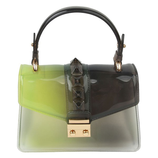 Women's Multi Semi Transparent Flap Jelly Candy Bag