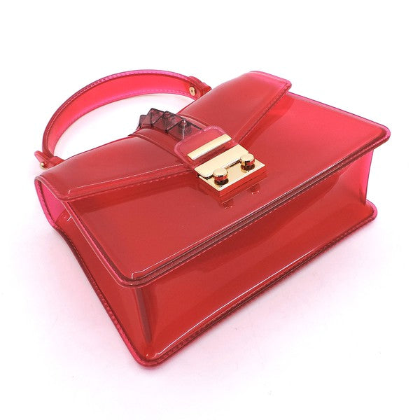 Women's Multi Semi Transparent Flap Jelly Candy Bag