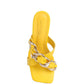 Women's WANDY CLEAR HEEL CHAIN DETAIL SANDALS