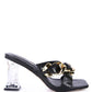 Women's WANDY CLEAR HEEL CHAIN DETAIL SANDALS