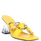 Women's WANDY CLEAR HEEL CHAIN DETAIL SANDALS