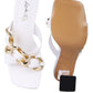 Women's WANDY CLEAR HEEL CHAIN DETAIL SANDALS