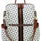 Women's PM Monogram Striped Convertible Backpack