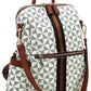 Women's PM Monogram Striped Convertible Backpack