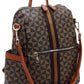 Women's PM Monogram Striped Convertible Backpack