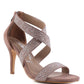 Women's QUEEN BEE Rhinestone High Heeled Sandal